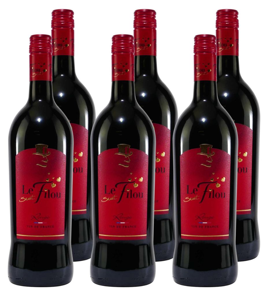 Le Filou Sweet Rouge -lieblich- (6 x 1,0L) Produktbild 