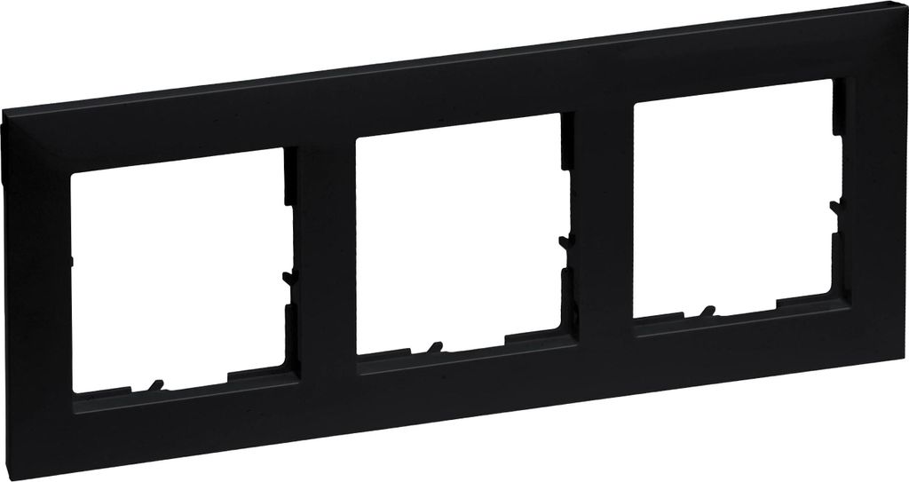 Legrand 765373 Wandplatte/Schalterabdeckung Schwarz Produktbild 