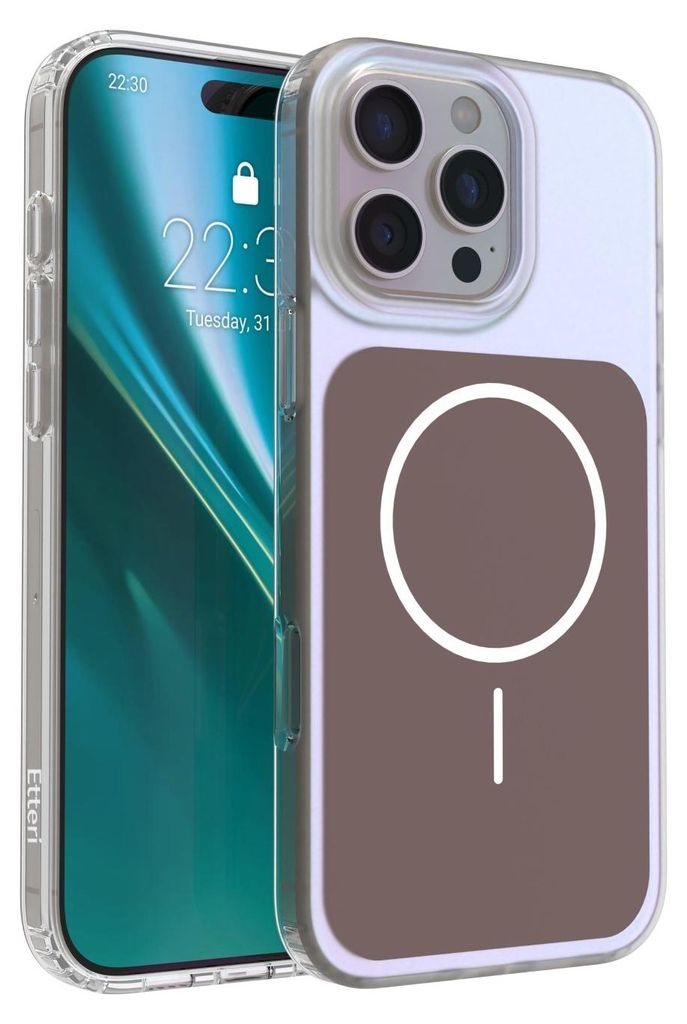 Etteri Hidden Pearl Hülle für iPhone 16 Pro Max 6,9" Braun
