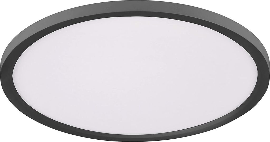Just Light LED Deckenlampe "Flat" schwarz, 20 W, CCT Produktbild 