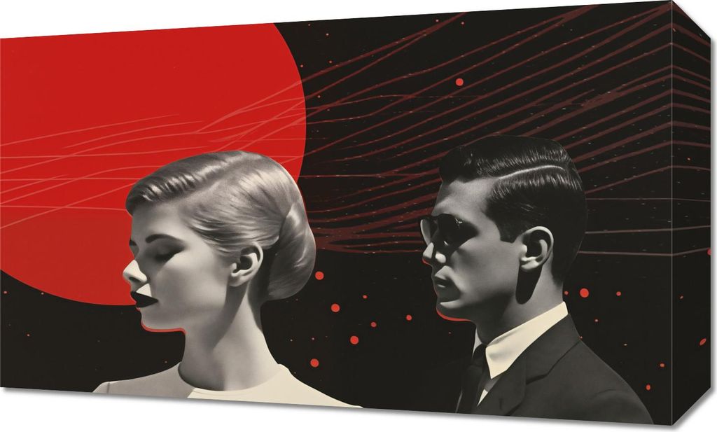 Bild 50x30cm Futuristisches Retro Sykany