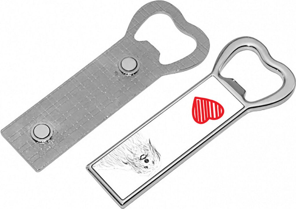 Coton de Tulear, Baumwollhund - Flaschenöffner mit Hund, personalisierter Flaschenöffner für den Kühlschrank, ein einzigartiges Geschenk für M...