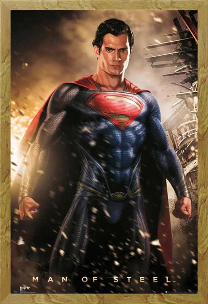 Quadro Grande Superman Man of Steel Shinsuke Cornice Rovere