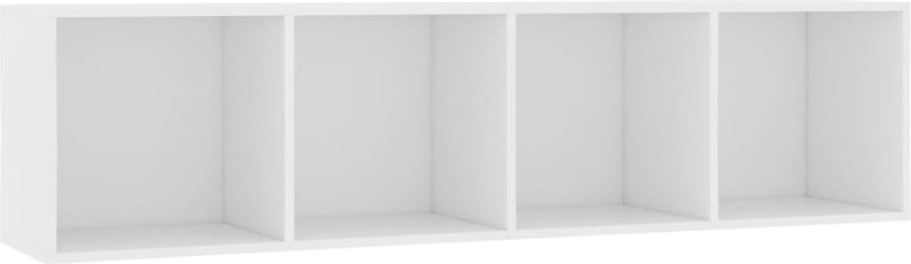 vidaXL Bibliothèque/armoire TV blanc 143×30×36 cm Image du produit 