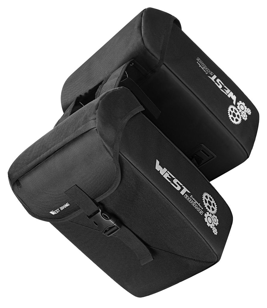Fahrradtasche für den Gepäckträger – große Gepäckträgertasche mit 32 l Fassungsvermögen, rutschfeste Gurte, für Mountainbikes und Rennrä...