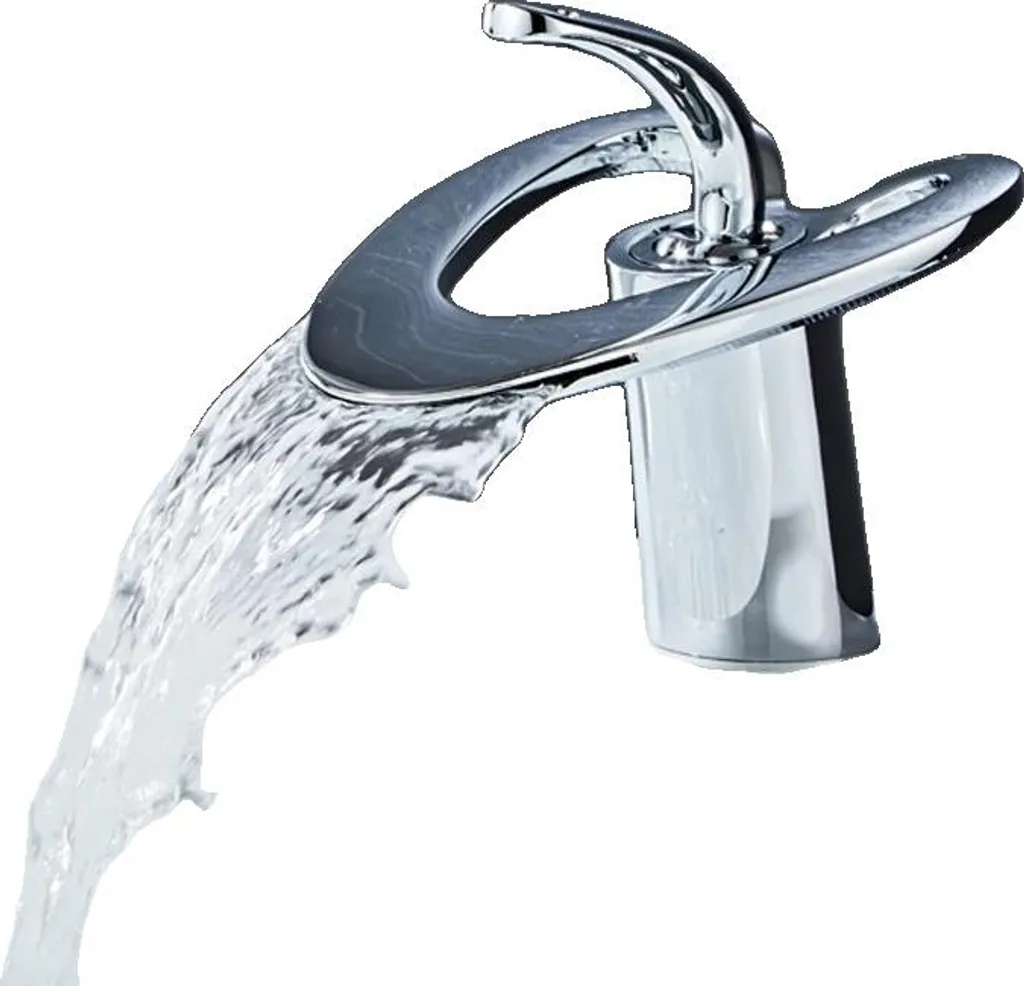 Miscelatore Lavabo Parete Cromo Design Contemporaneo da Incasso