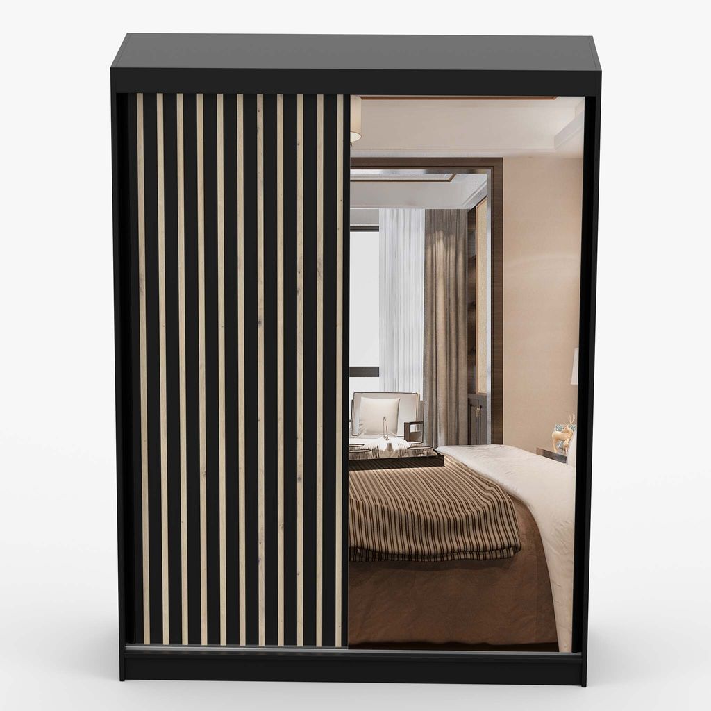 Schwebetürenschrank Kleiderschrank Schrank 150cm Produktbild 8