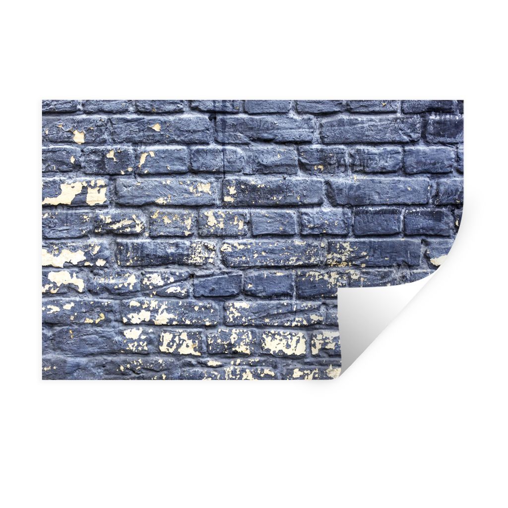 MuchoWow Wandtattoo Wandsticker Wandaufkleber Farbe - Steine - Wand 120x80 cm Selbstklebend und Repositionierbar - Selbstklebend - Fototapeten