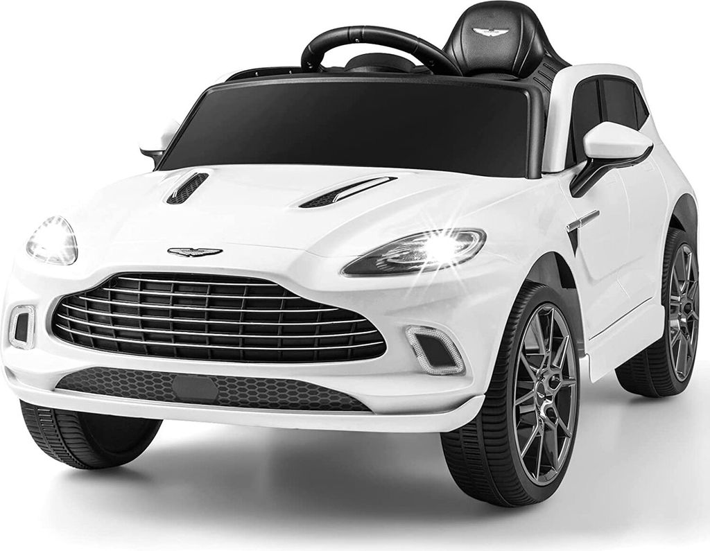 COSTWAY 12V Aston Martin DBX Kinderauto mit 2,4G-Fernbedienung, Elektroauto 1,4-2,5 km/h mit Scheinwerfer, Musik und Hupen, für Kinder ab 3 Jahre ...