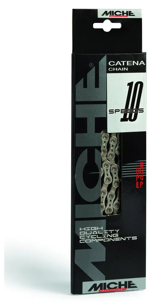 Chaîne 10 vitesses pour vélo de route Miche 116 maillons argentée 5,90mm