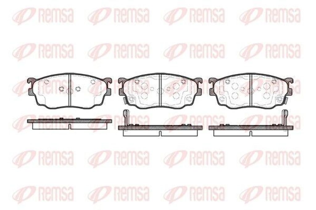 REMSA Bremsbeläge Satz Vorne Bremsklötze für MAZDA 323 F VI (BJ) 0800.02