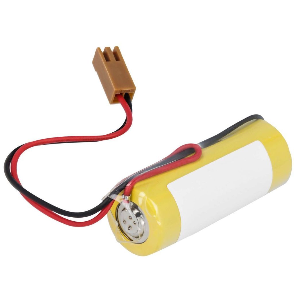 PLC Batterie kompatibel mit GE A02B-0118-K111 - Li-MnO2 2000mAh - für GE Fanuc CNC Power Mate 0, D, E, F, H, Server Unit 9010, CNC 16/18-B, 21-B