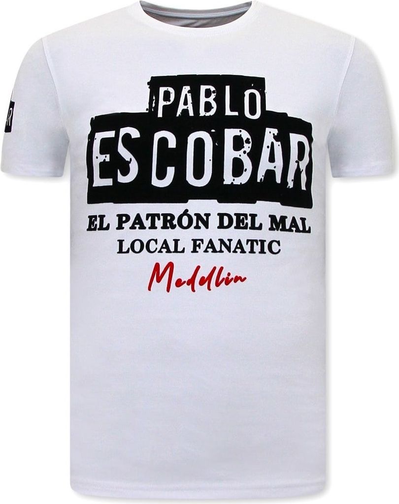 Mit Aufdruck El Patron Weiß - S
