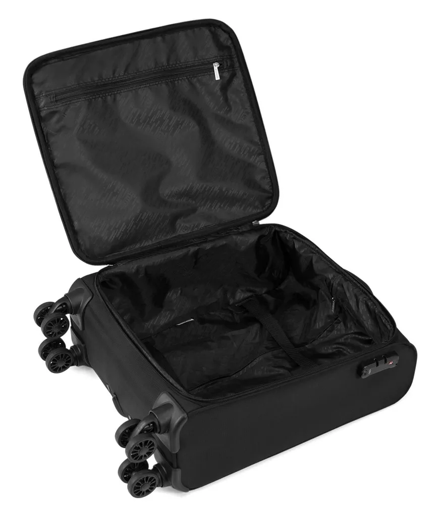 Valise EPIC Dynamo Noir 55cm avec 4 roues silencieuses et format cabine