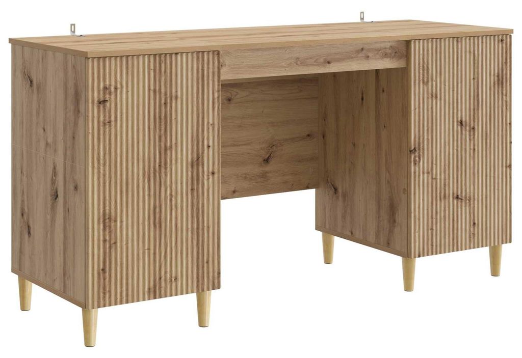"2026 Moderne"Schreibtisch(1 pc) elegante - Schreibtisch/Computertisch - Artisan-Eiche 142,5x50x75cm Holzwerkstoff - Schreibtische Schlussverkauf...