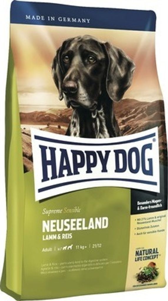 HappyDog 12,5 kg Estratto di agnello e cozze della Nuova Immagine del prodotto 