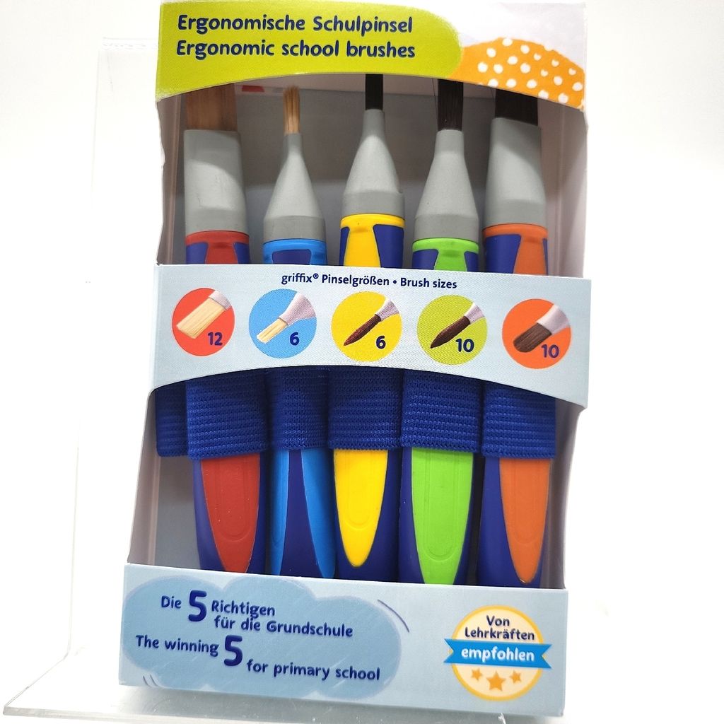 Pelikan 700733 Pinsel-Set, griffix mit Band, 5 Stück Pelikan 700733 Pinsel-Set, griffix mit Band, 5 Stück