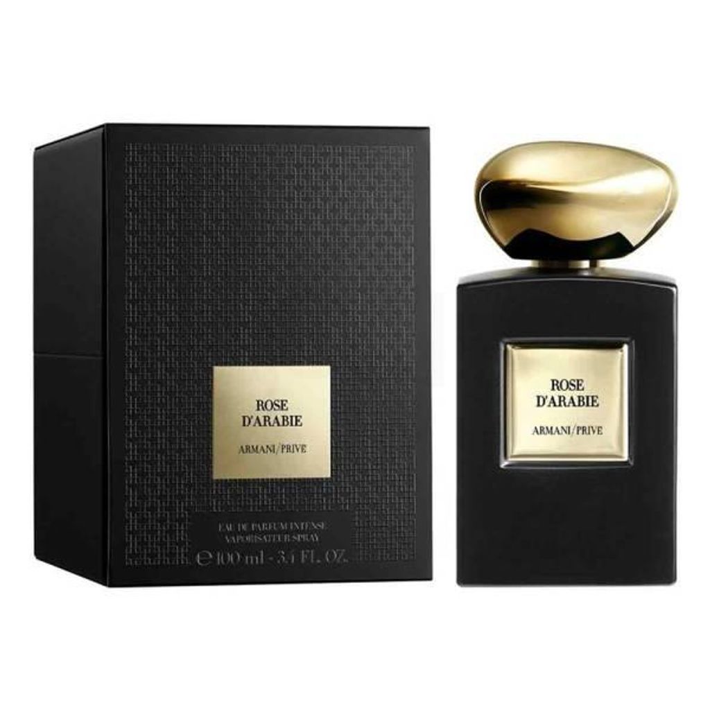 A product shot of a perfume bottle and its box.