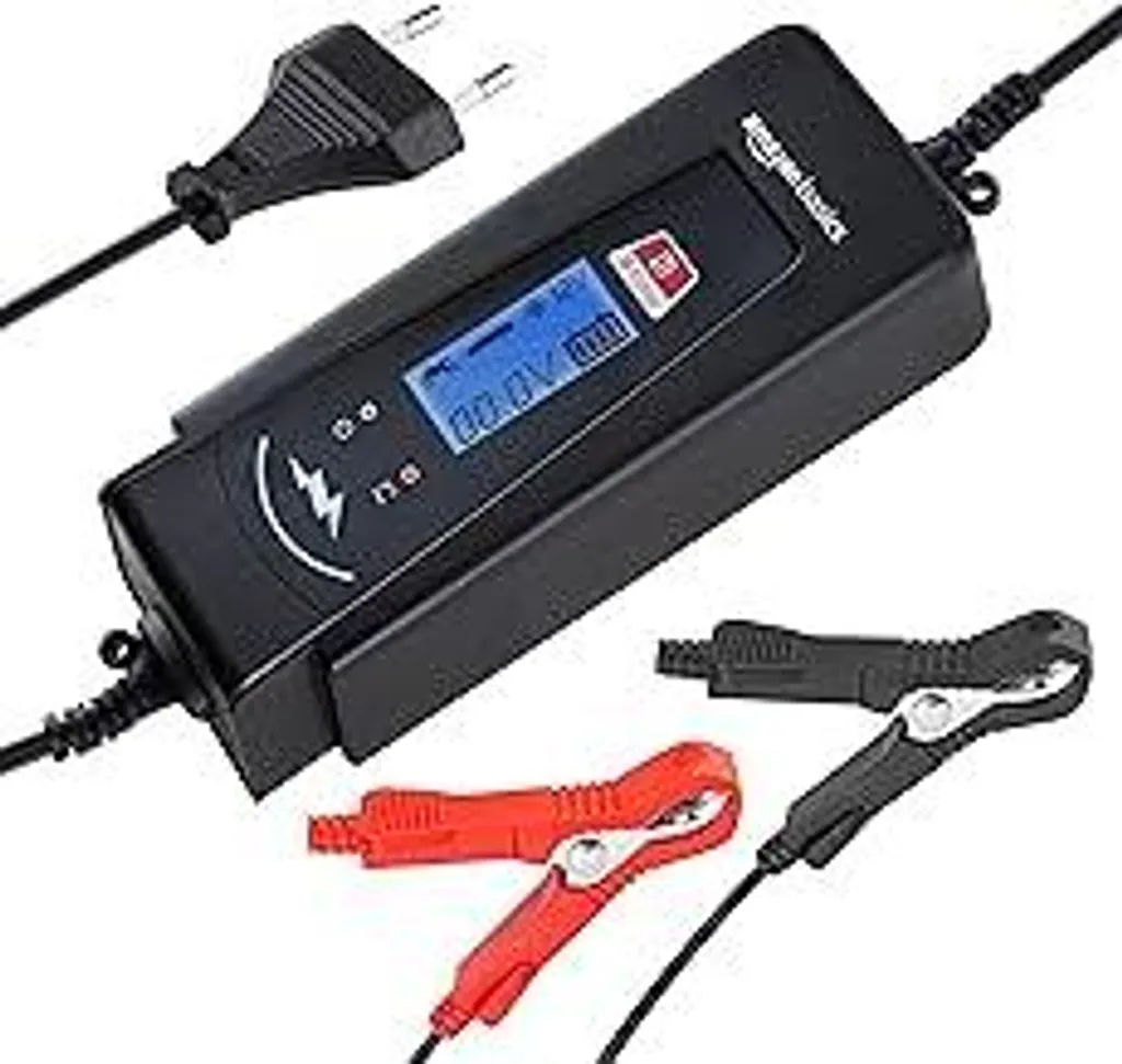 Caricatore Professionale Batterie 12V 6V 4A - Uscita CC per Auto e Moto