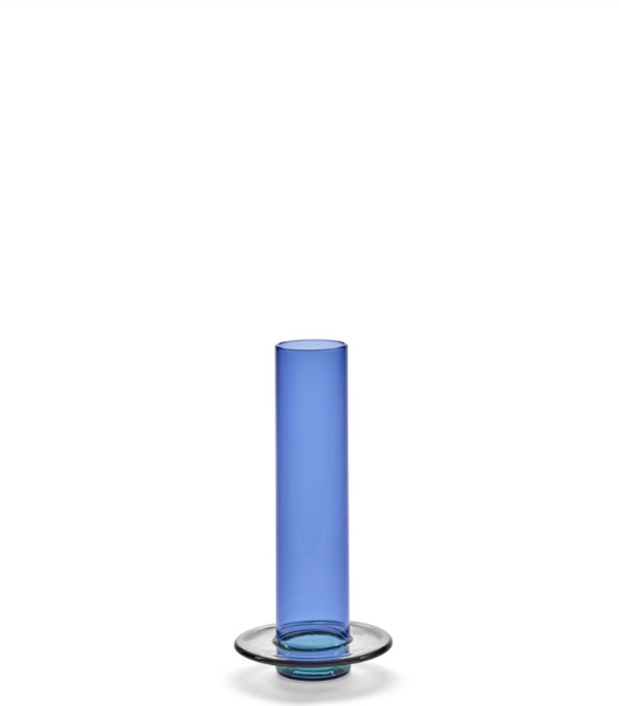 Serax Vase-Vase für Blumen Towers Glas Blau-Multicolor L 10,5 cm B 4,9 cm H 22,5 cm