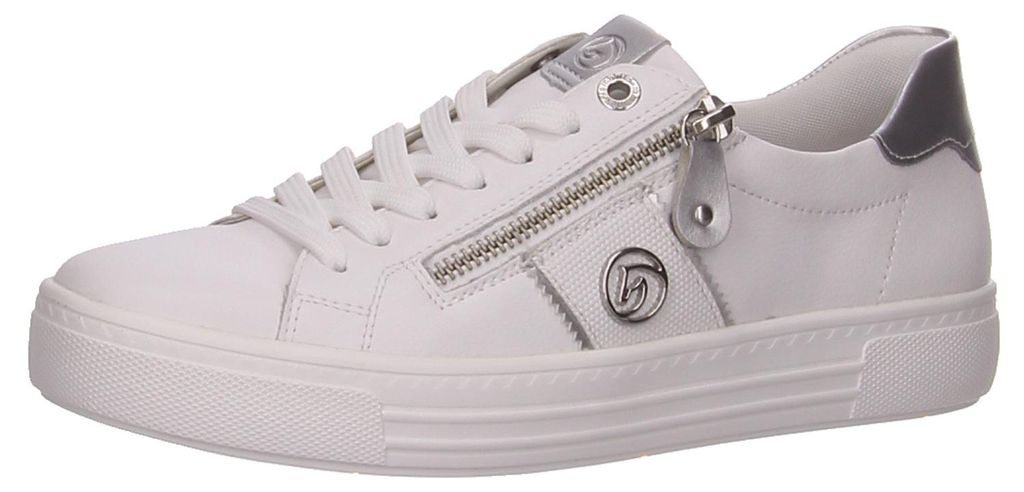 Remonte Schnürhalbschuhe in weiss/weiss kombi, Gr. 42 Produktbild 