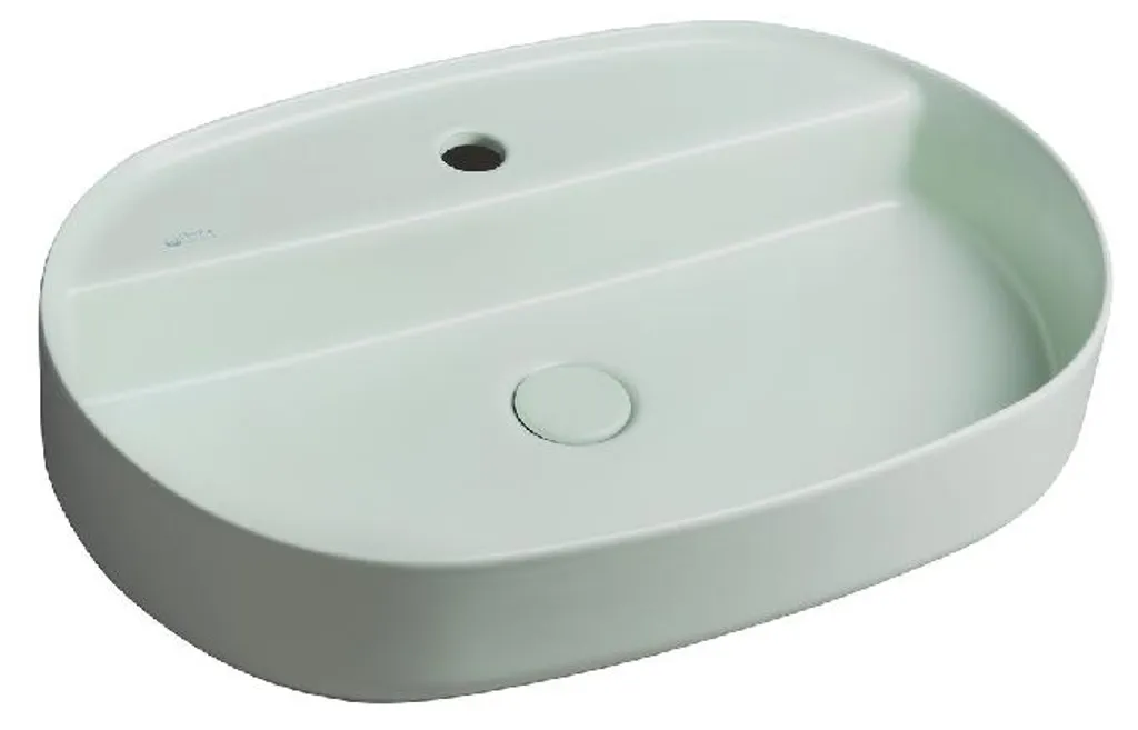 Vasque à poser ovale 60 cm Vert Menthe - Lavabo design de salle de bain