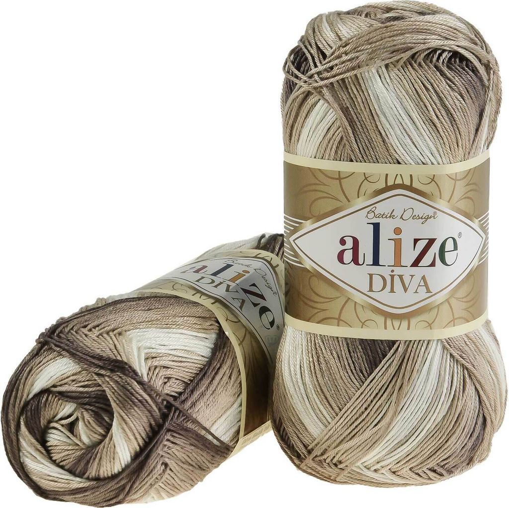 100g Strickgarn ALIZE DIVA BATIK Farbverlauf Häkelgarn Wolle Stricken Häkeln