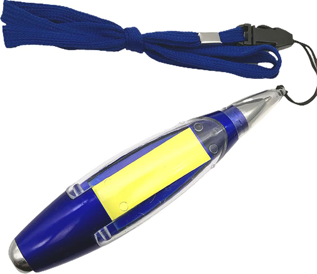 LED Light Pen Ergonomisch bequem an Griffkapsel Form Multifunktional 1,0-mm-LED-Kugelschule für Stiftschule.-Blau