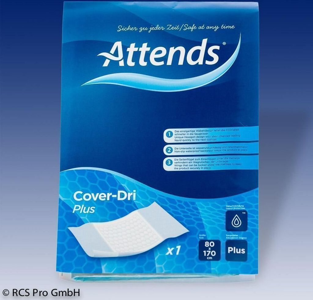 Attends Cover-Dri Plus 80x170 cm 30 szt Zdjęcie produktu 