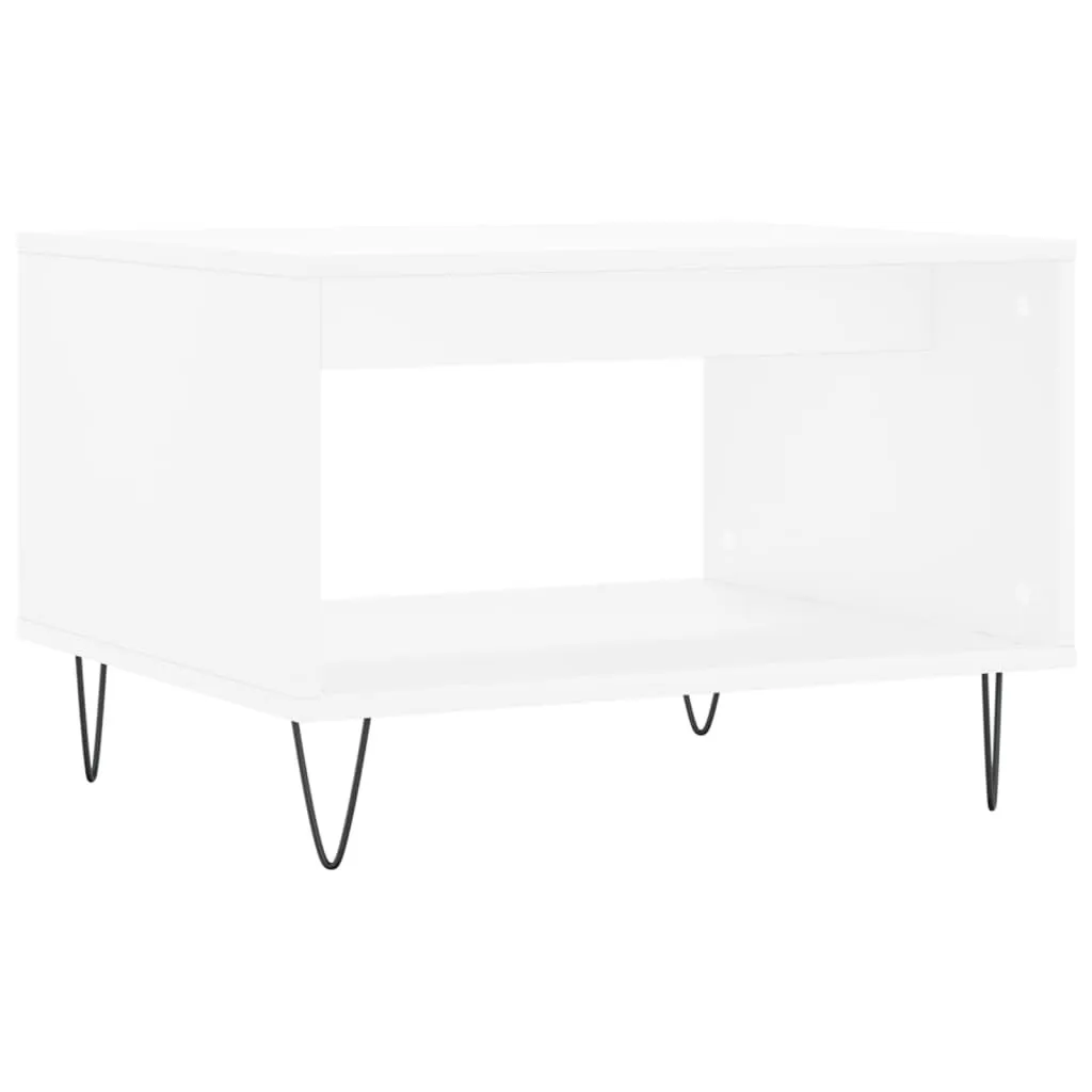 SYFAX™ Coffee Table Bianco 60x50x40 cm: Legno Multistrato Minimal