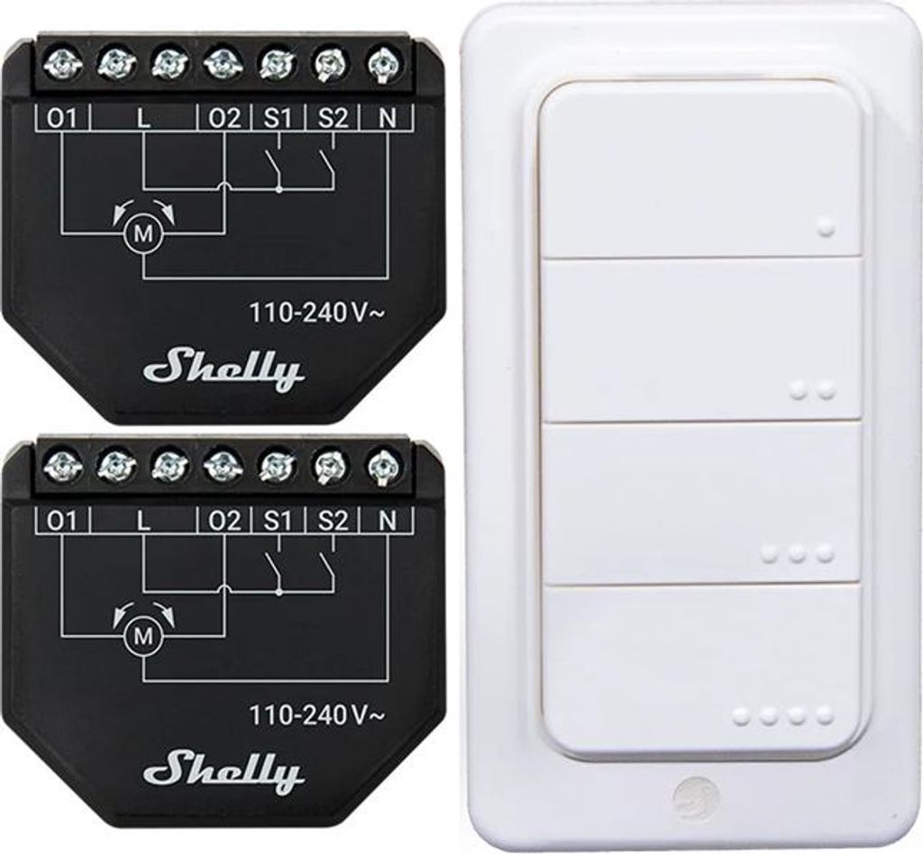 Set di 2 controller Wi-Fi per tende/persiane Shelly Shutter Immagine del prodotto 