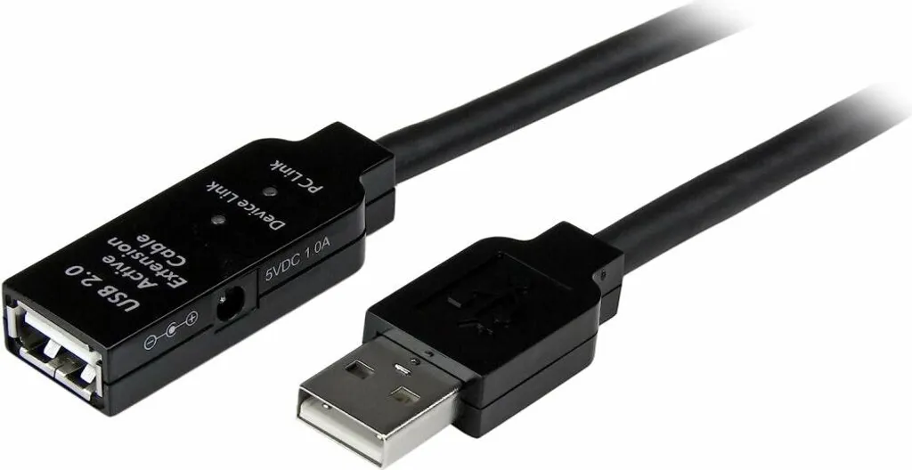 Câble d'extension USB 2.0 StarTech.com 35m Mâle Femelle Noir Actif