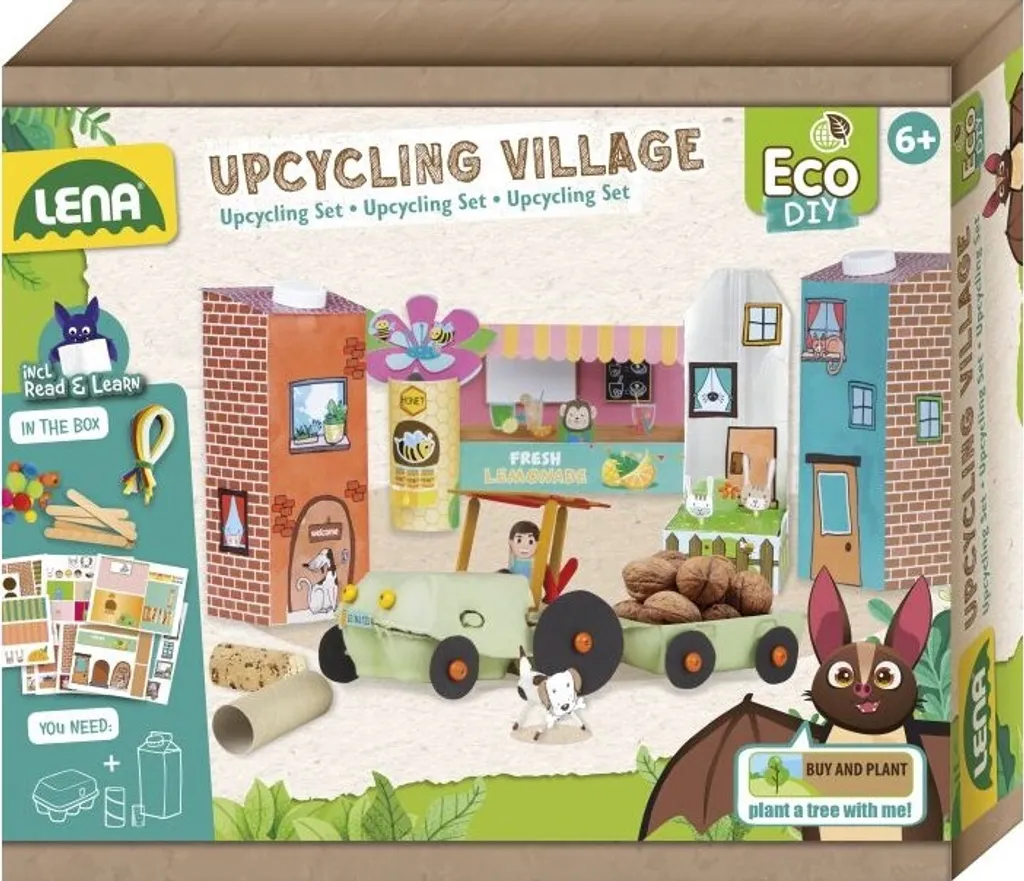 Jeu de Construction Éco-Responsable Lena Creative Box Eco Village 3D