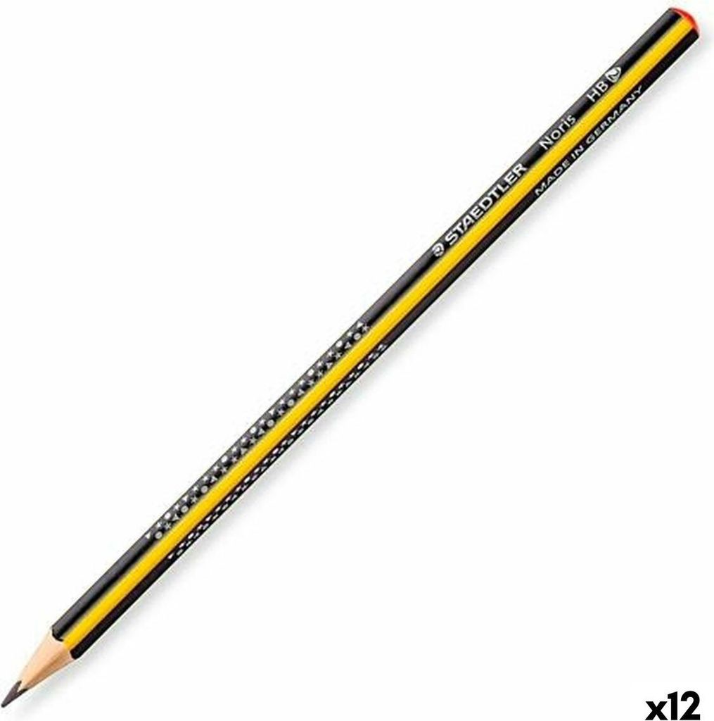 STAEDTLER Noris 183-HB Bleistifte HB schwarz/gelb 12 St. Produktbild 