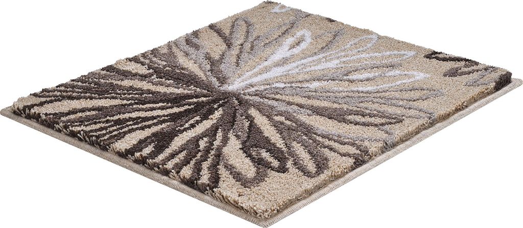 Grund Badteppich ART - 100% Polyacryl SUPERSOFT, Farbe:Taupe / Beige, Größe:50x60 cm