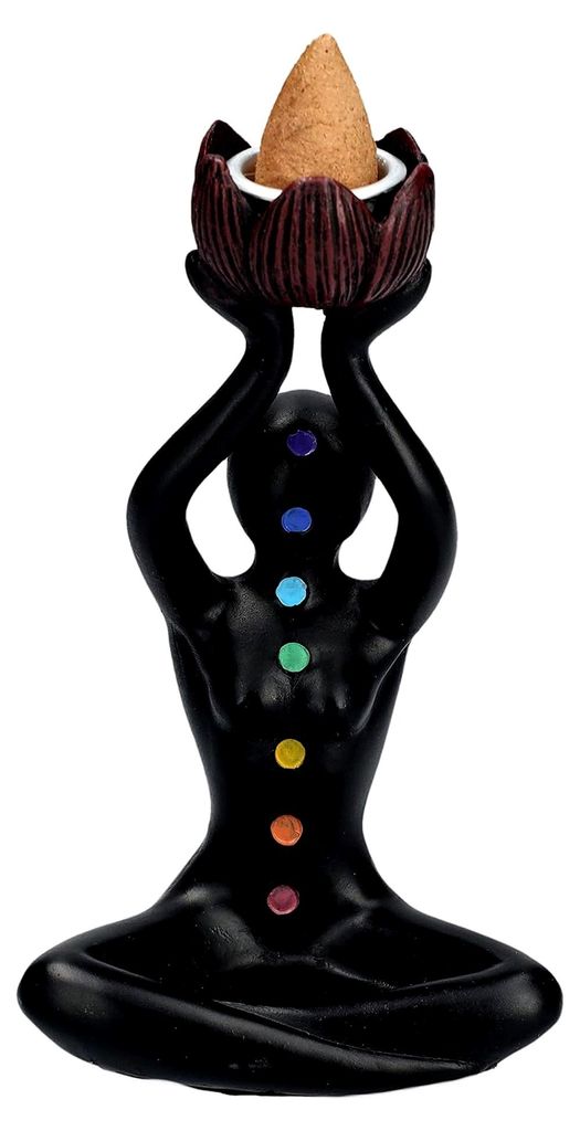 Chakra Figur Rückfluss Räuchergefäß