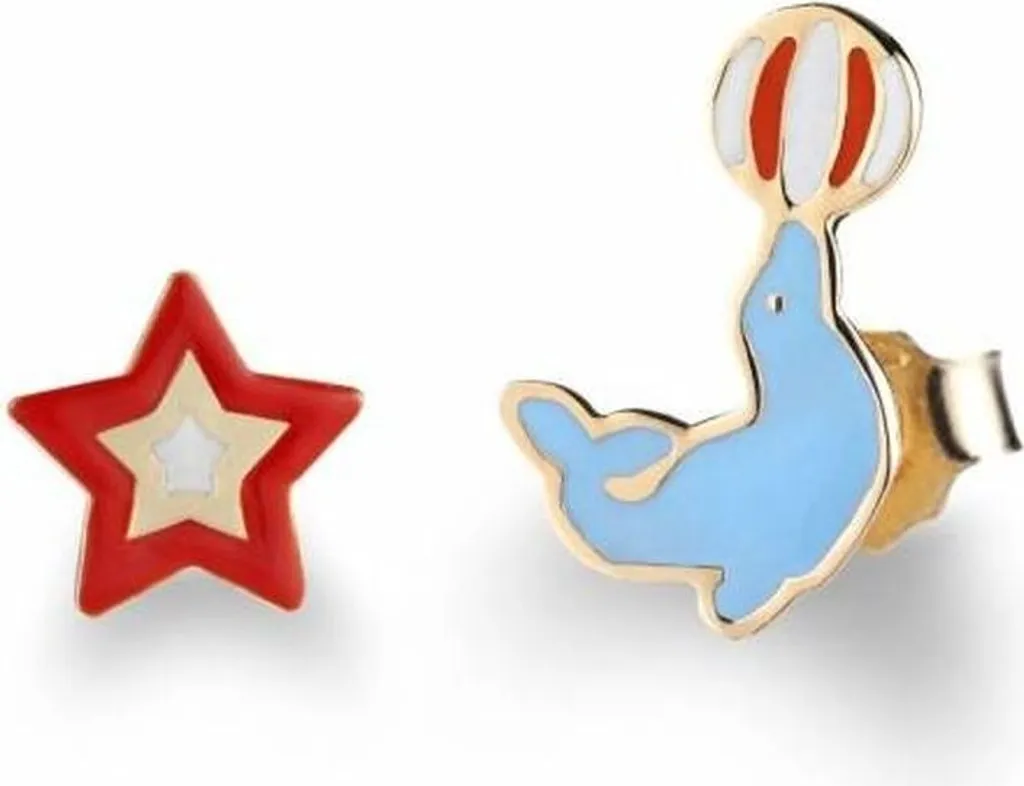 Boucles d'oreilles or leBebe PMG171 hypoallergéniques et confortables