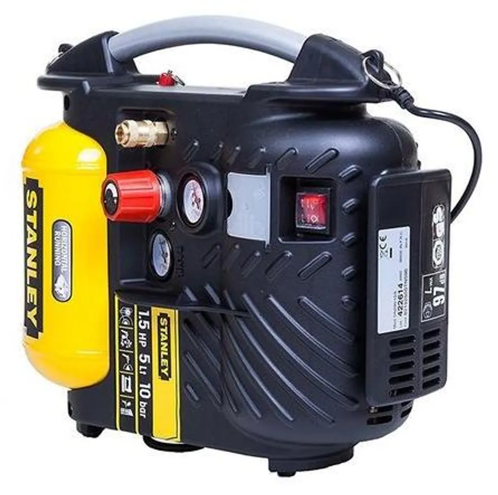 Compresseur sans huile Stanley 10 bar - Modèle DN 200/10/5 compact 5L - 22