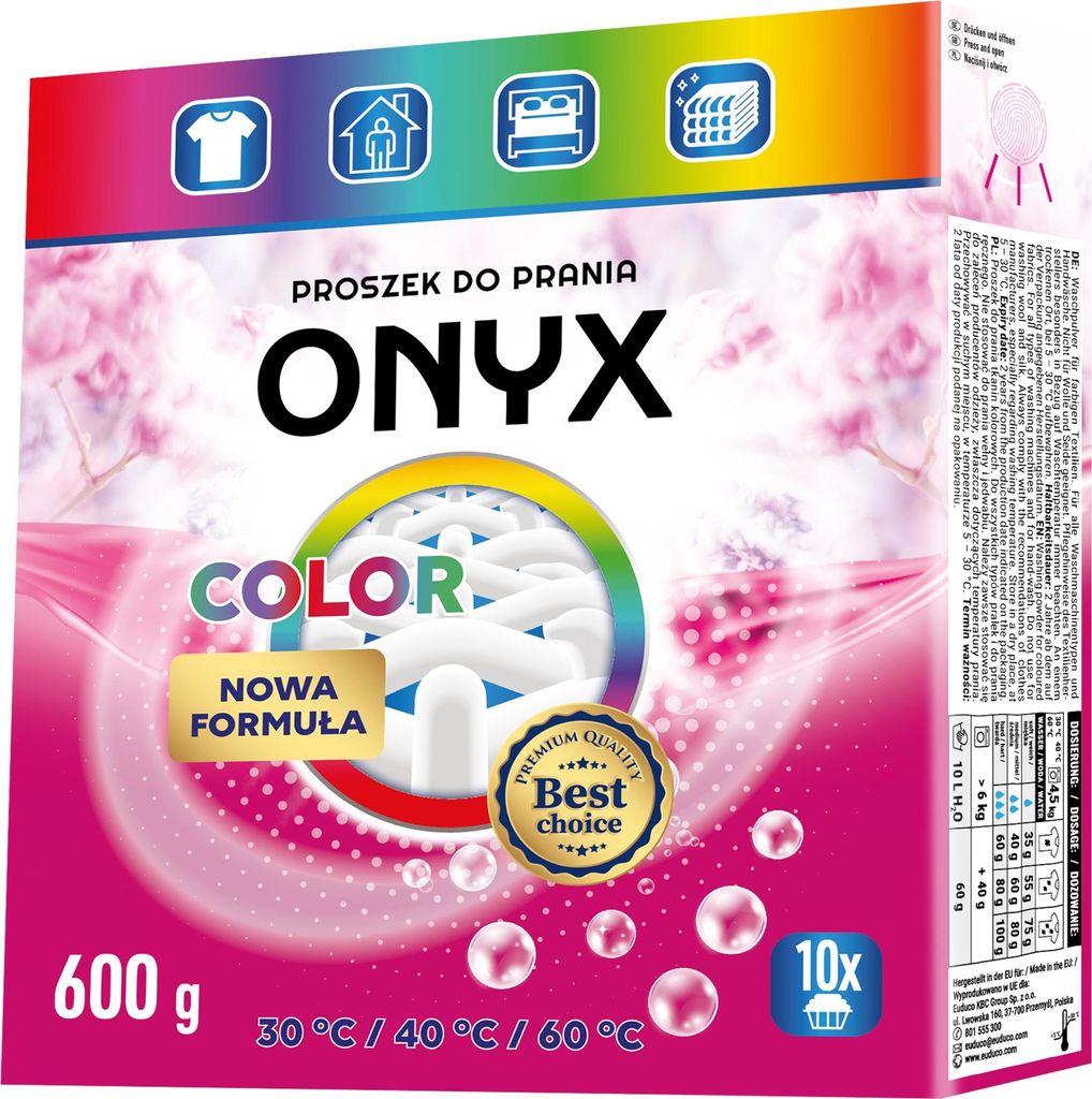 ONYX Waschpulver (10 Waschgänge) - Farbe 600 g