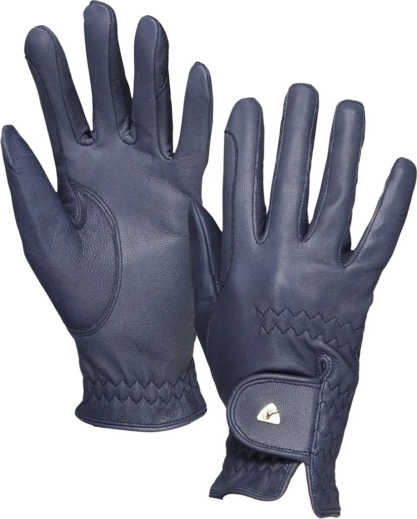 Aubrion - Damen Reithandschuhe, Leder ER1027 (L) (Marineblau)