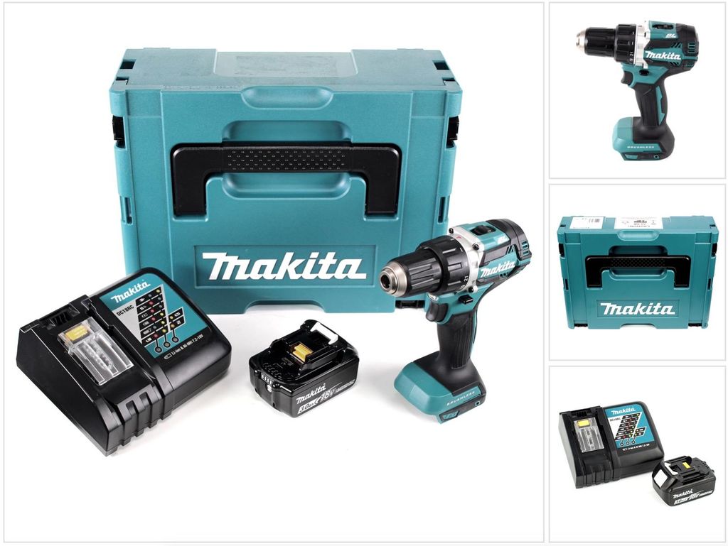 Makita DDF 484 RF1J trapano avvitatore a batteria senza Immagine del prodotto 