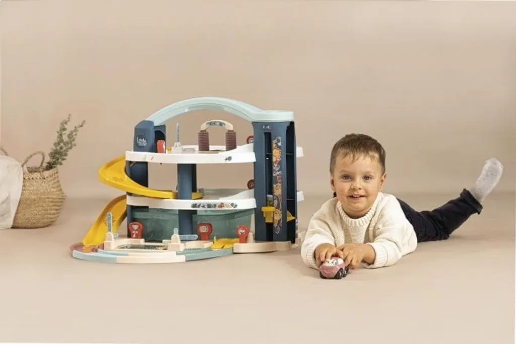 Smoby Petit Smoby Maxi Garage 140203 : Premier circuit auto complet - 11