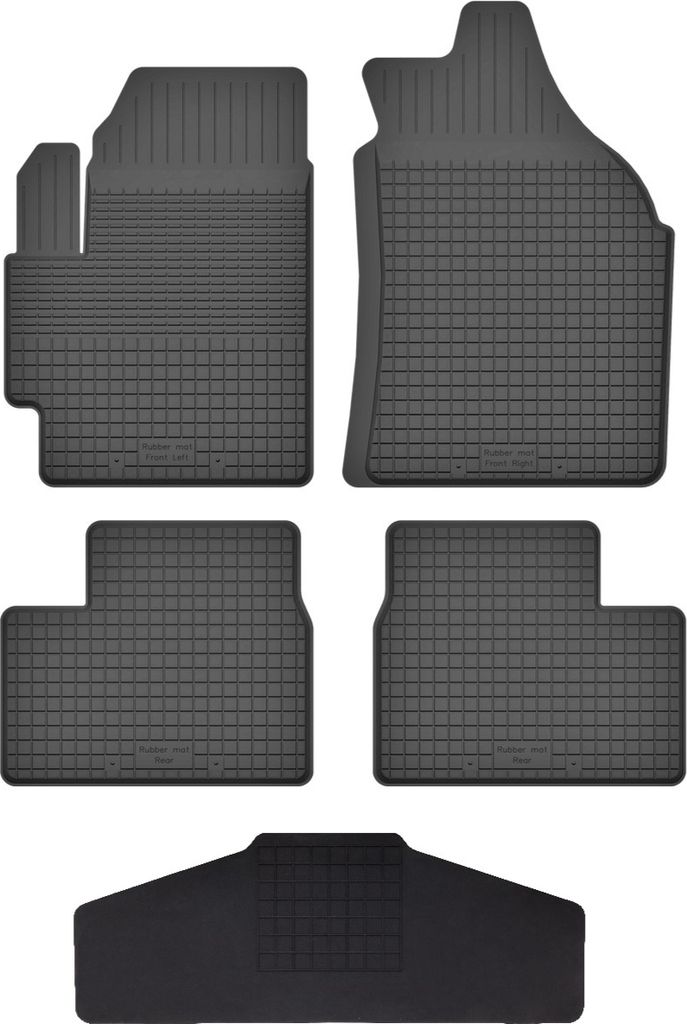 Gummi Fußmatten Set Für: Suzuki Swift V (2017-) Gummimatten Schwarz