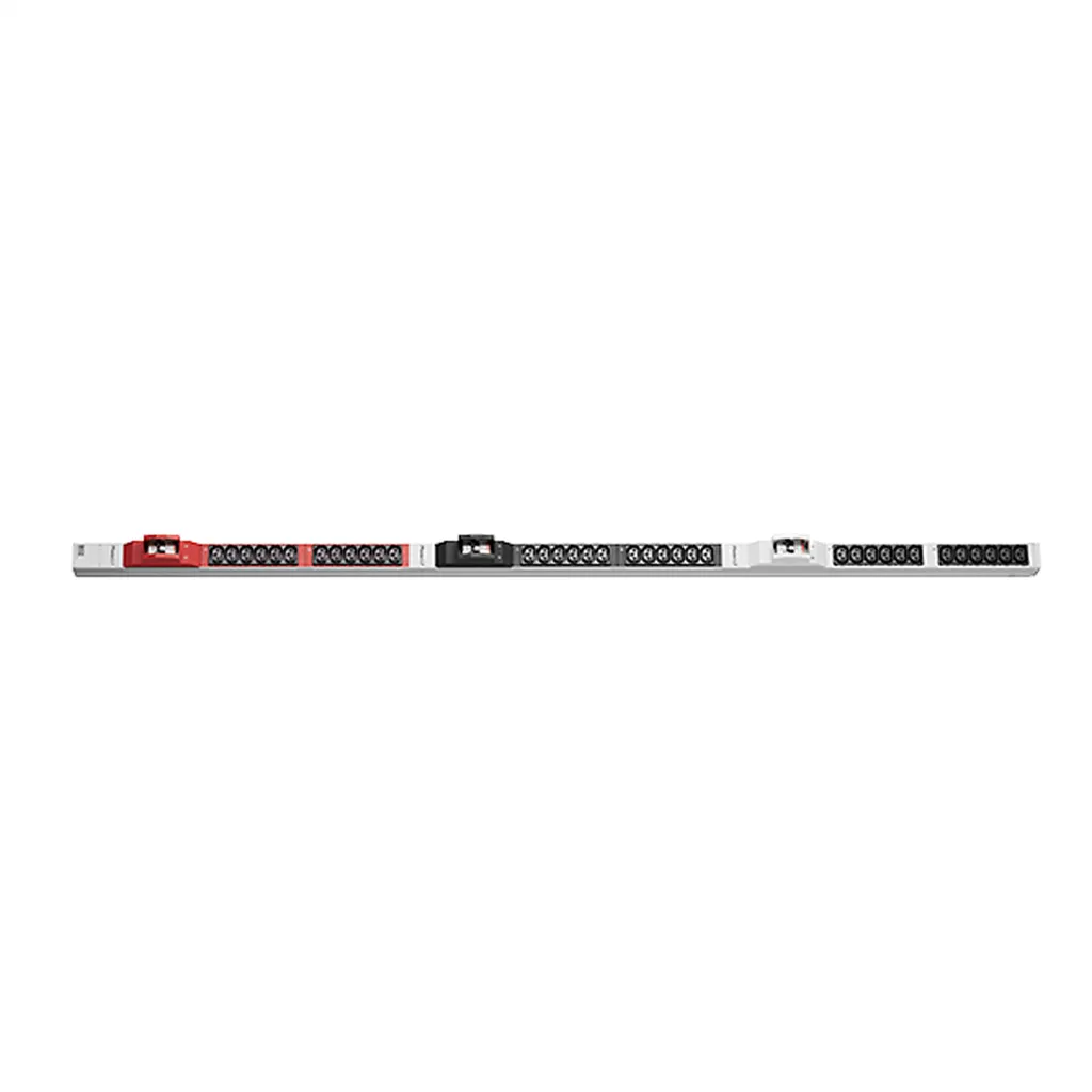 Unité de distribution d'énergie PDU 1U 36x C13 BACHMANN CEE 3x32A Rouge