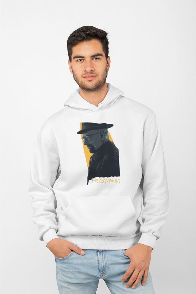 D&B Uni Hoodie MO00013 Heisenberg Weiß-Größe L