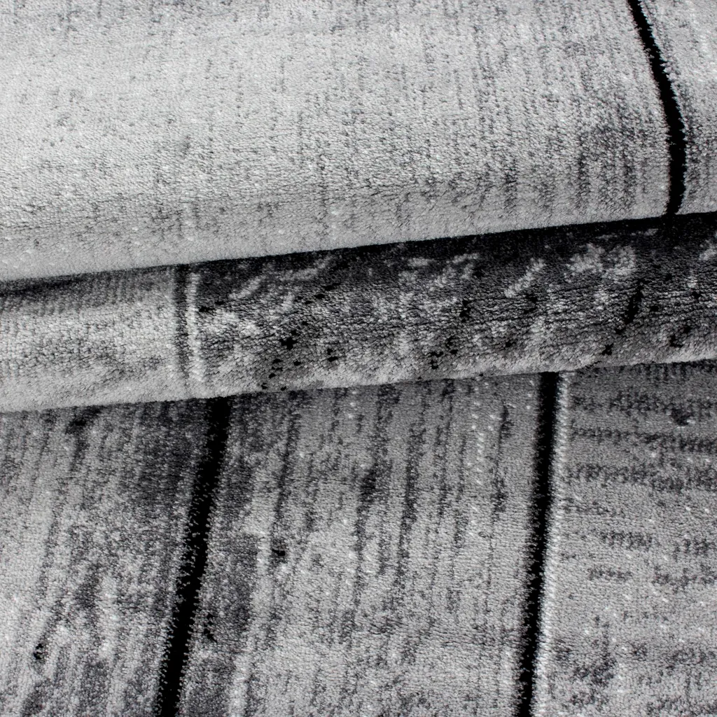 Tapis de Salon Moderne 80x150 cm à Poils Courts - Texture Douceur 3D
