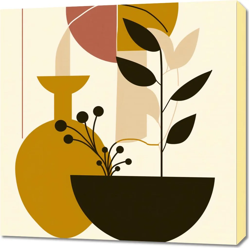 Arredo Parete Natura 70x70 cm | Quadro Moderno Design per Soggiorno