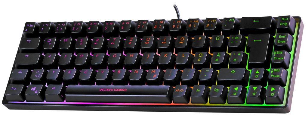 Deltaco Gaming GAM-158-DE, Kabelgebunden, USB, Membran Key Produktbild 