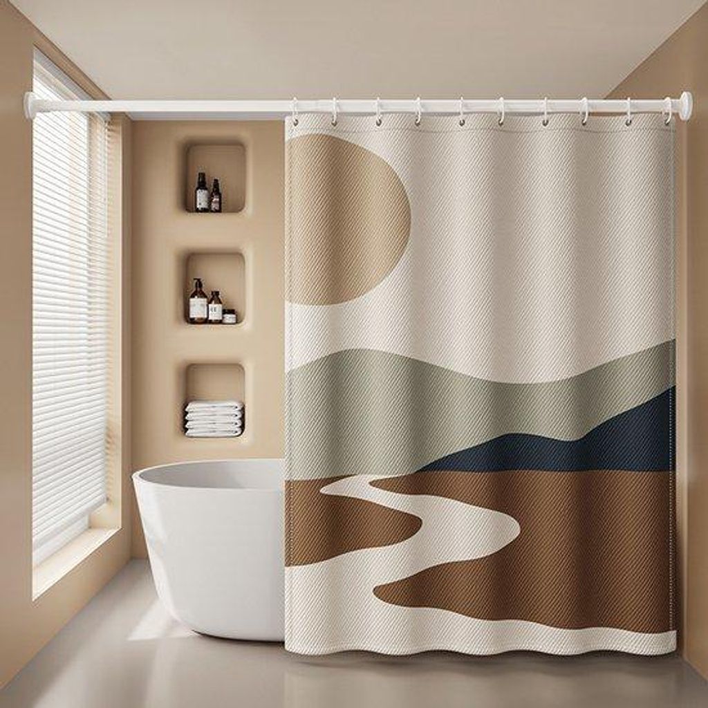 Warme Dusche-Schattengordinen aus dickem Gewebe