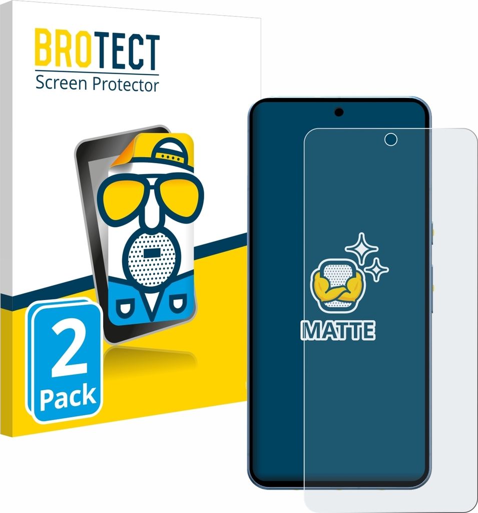 2x BROTECT Schutzfolie für Google Pixel 8 Pro Displayschutz Displayschutzfolie Folie Matt Entspiegelungsfolie